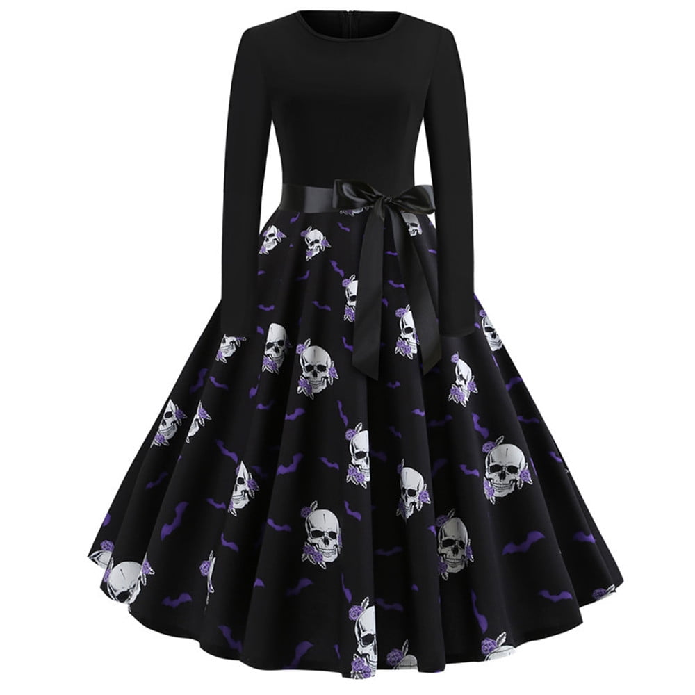 womens swing dress long sleeve