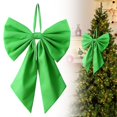 thumbnail image 5 of Velvet Christmas Bow Ornament Large 25x18cm for Tree Wall Wedding Birthday Home Decor, 5 of 8