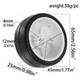thumbnail image 5 of 4 piezas de neumáticos RC, neumáticos de rally de 65 mm de diámetro, buen agarre, piezas de repuesto, juego de para coche RCpara 1:10, accesorios de 35 grados, 5 of 5