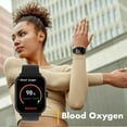 thumbnail image 6 of 3Plus Vibe Lite BT (Bluetooth Calling) Smartwatch Black/ Extra Nylon Band Pink, 6 of 17