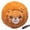 Brown, variant on Silent Indoor Plush Balls, Soft Inflatable Quiet Bouncing Balls for Home Play, Cute Animal Design Lightweight Floor & Wall Safe Toys with Pump
