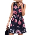 thumbnail image 1 of Vestido de verano sin mangas con cuello en V, vestido de verano sin mangas para mujer, vestido de verano sin mangas, vestido sin mangas para mujer, grado profesional, 1 of 6