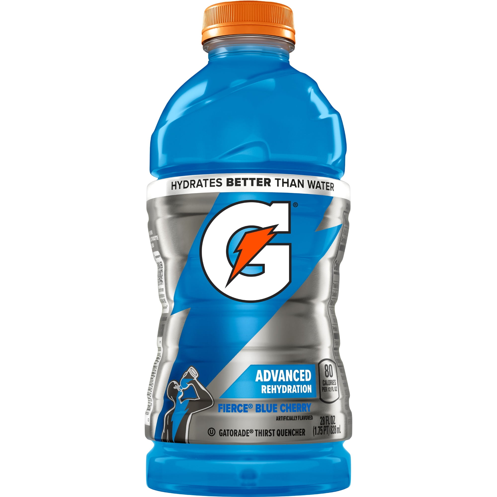 Gatorade Fierce Thirst Quencher Blue Cherry Sports Drink, 28 fl oz, 1 Count Bottle