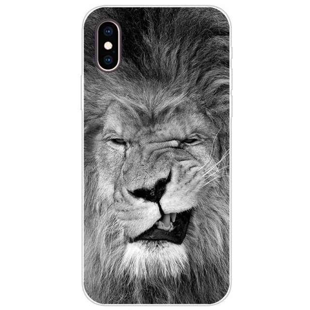 Funda de silicona blanda pintada para iphone, carcasa trasera de TPU, a prueba de golpes, para x, xs, max, xr Fivean unisex