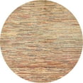 thumbnail image 1 of Ahgly Company Indoor Round Abstract Brown Gold Oriental Area Rugs, 6' Round, 1 of 6