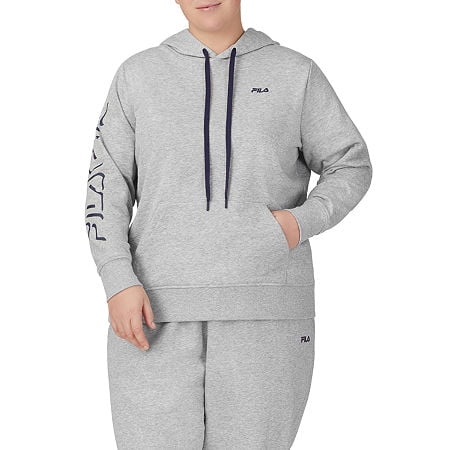 Fila Women's Katarina Long Sleeve Hoodie 3X Gray