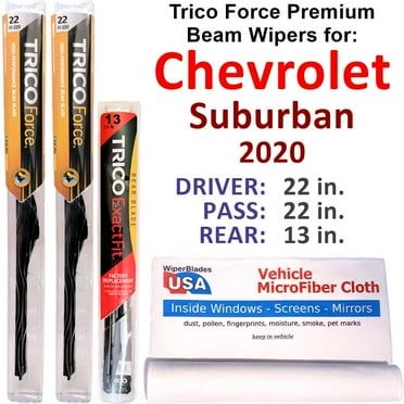 2020 Chevrolet Suburban Performance Beam Wipers (Set of 3) w/Rear Wiper