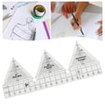thumbnail image 1 of ziyahi 90 Degree Double Strip Ruler Quilting Template Ruler 18inch DIY Acrylic for Patchwork Quilting, 1 of 8