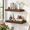 Walnut-24"W x 12"D, 2Packs, variant on 72 Inch Floating Shelves 12 Deep Wall Shfor Fireplace Mantel Storhome & Office Long With Invisible Bracket Rustic Brown Set Of 2