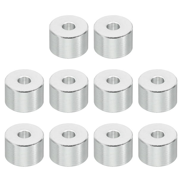 M5 Aluminum Spacers, 10 pieces Metal Spacer Aluminum 5.2mm ID x 16mm OD x  10mm L Aluminum Spacer Screw Standoff Round