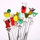 thumbnail image 3 of 10 palitos agitadores de bebidas de colores de 23 cm, de acrílico, con mango transparente, para bares, cafeterías, restaurantes y uso doméstico., 3 of 7