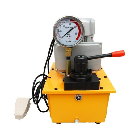 TechTongda 110V Electric High Pressure Hydraulic Pump with Double Acting Manual Valve,Pumps(#230550)