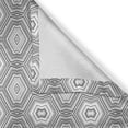 thumbnail image 5 of Ambesonne Grey Grommet Curtain, Greyscale Abstract Forms Art, 50" x 96", White and Grey, 5 of 6