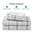 thumbnail image 6 of Bare Home Ultra-Soft Sheet Set - Premium 1800 Collection - Deep Pockets - 4-Pieces - Full, Tartan Plaid, 6 of 6