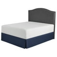 thumbnail image 4 of Mainstays Solid Pleated Navy Soft Brushed Polyester Bedskirt, King (1 Count), 4 of 5