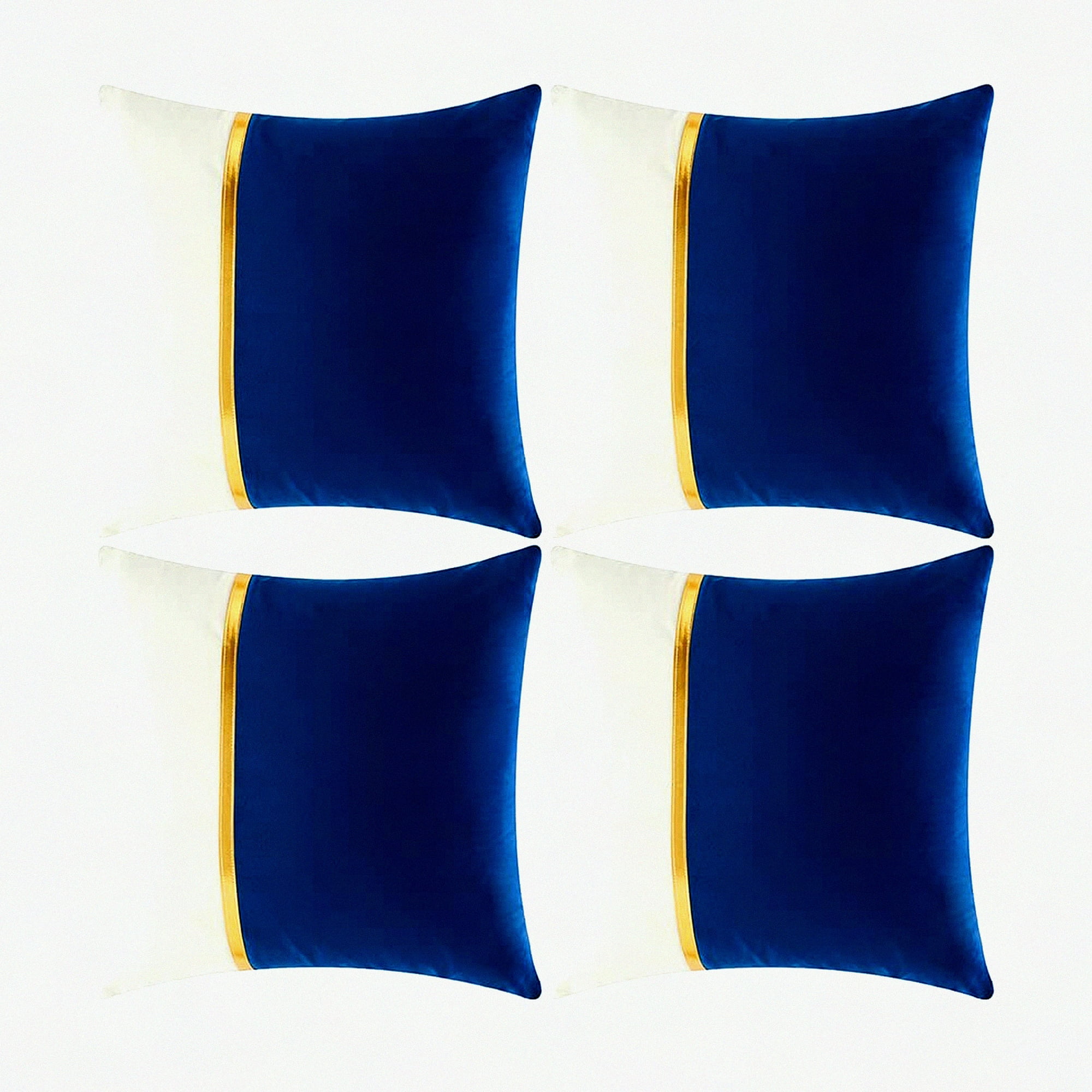 Royal blue and gold throw pillows hotsell