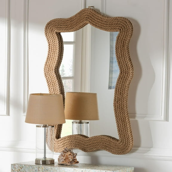 bali & pari Quiana Coastal Mirror, Natural