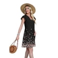thumbnail image 5 of WIHOLL Casual Dresses for Women 2026 Spring Summer V Neck Ruffle Sleeve Sundress with Pockets Loose Fit, 5 of 10