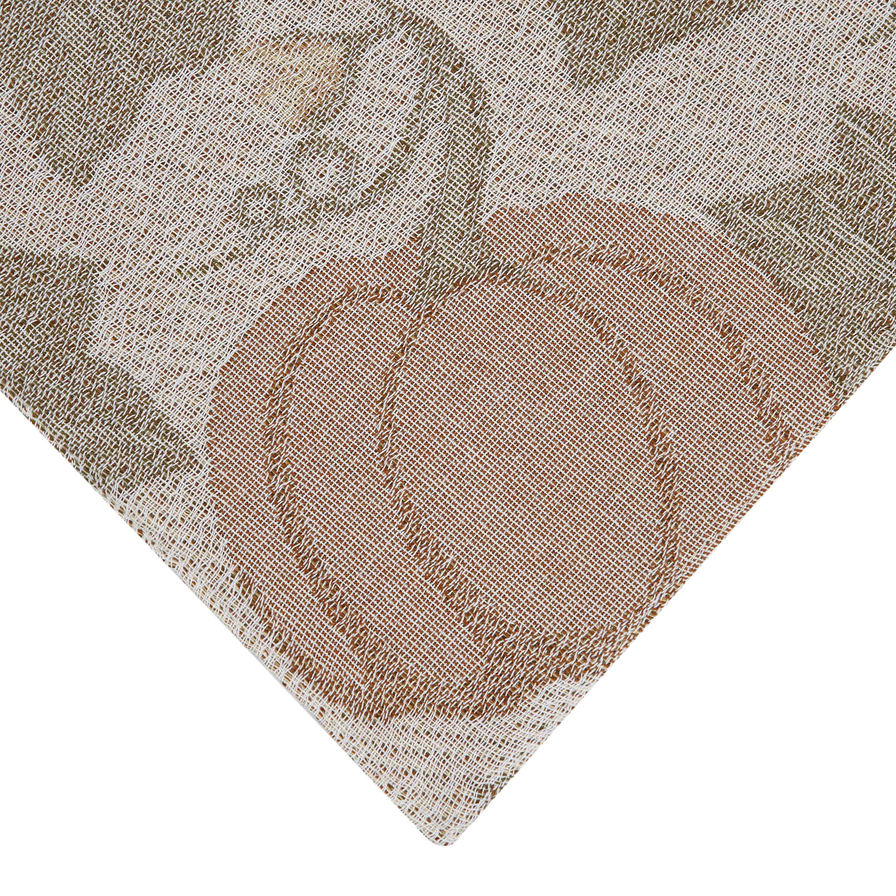 Harvest Pumpkin Jacquard 13" x 72" Table Runner - 100% Cotton, Multi-Color