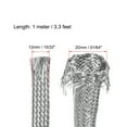 thumbnail image 2 of Uxcell 3.3Ft - 15/32 Inch 304 Stainless Steel Expandable Cord Sleeving, 2 of 5