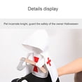 thumbnail image 3 of Halloween Crusader Knight Dog Costume, Medieval Rider Dog Halloween Costumes with Axe-Shaped Detail, Funny Pet Halloween Costumes, Knight Dog Costume for Party Photoshoot (White), 3 of 8
