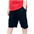 thumbnail image 2 of Boys Lightweight Cargo Shorts Kids Quick Drying Adjustable Waist School Summer Bermuda Short Navy 5-6 Years, 2 of 4