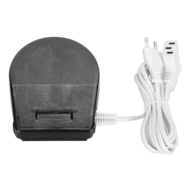Pedal de control de pie para máquina de coser, interruptor de Pedal multifunción resistente al deslizamiento con cable de alimentación de 6,6 pies, enchufe europeo de 220?240V