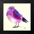 thumbnail image 2 of Pinto, Patricia 20x20 Black Modern Framed Museum Art Print Titled - Purple Bird I, 2 of 5
