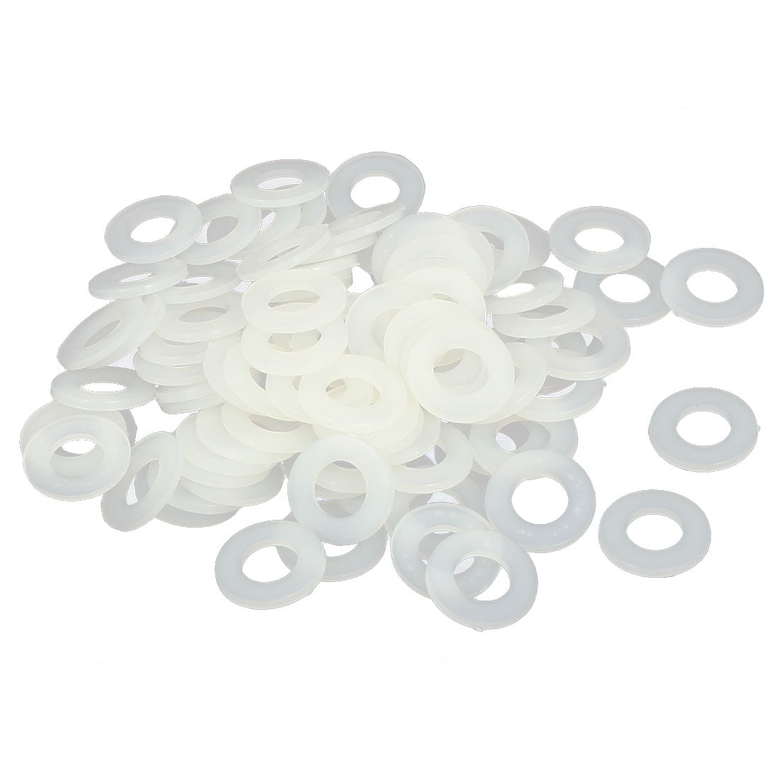 4mm WHITE NYLON PLASTIC WASHER SPACERS TO SUIT M4 SCREWS & BOLTS PICK A PACK 