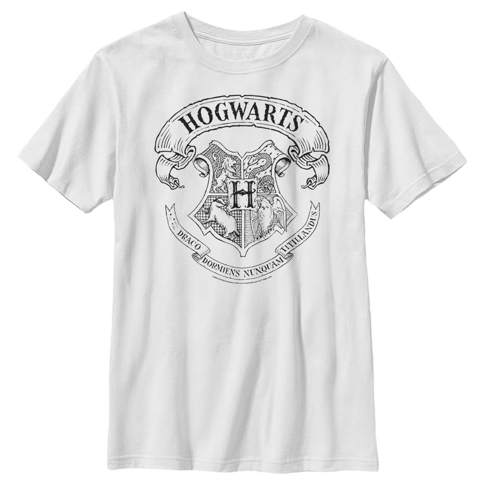 Harry Potter - Boy's Harry Potter Hogwarts 4 House Crest T-Shirt ...