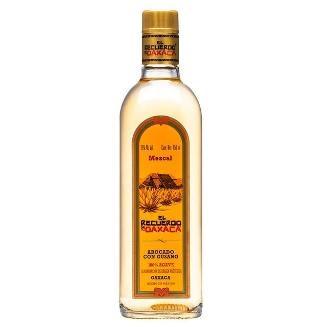 Caja de 12 Mezcal Recuerdo De Oaxaca Con Gusano 750 ml Recuerdo De Oaxaca Con Gusano