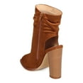 thumbnail image 3 of New Women Liliana Anson-1 Suede Peep Toe Ankle Cutout Block Heel Slouch Bootie, 3 of 6