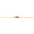 thumbnail image 3 of Solid 14k Rose Gold 1mm Box Link Chain Necklace - with Secure Lobster Lock Clasp 24", 3 of 5
