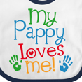 thumbnail image 4 of Inktastic My Pappy Loves Me Boys or Girls Baby Bib, 4 of 4