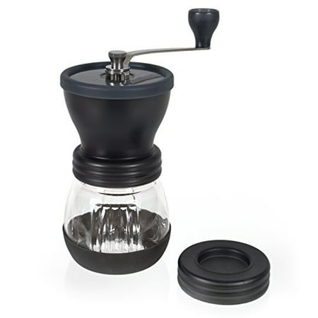 Premium Ceramic Burr Manual Coffee Grinder. Large 100g Capacity Coffee Mill. For Espresso, Pour Over, French Press, and Turkish Coffee (Best Burr Coffee Grinder For French Press)