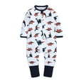 thumbnail image 2 of KVPLBQFD Baby Boy Jumpsuit Boys and Long Sleeve Onesies 18-24 Months Girls Baby Sleep and Play Pajamas Romper Jumpsuit Printed Cotton One-piece Romper with Zip Front Toddler Girls Clothes, 2 of 8