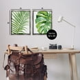 thumbnail image 3 of Stupell Industries Minimal Tropical Green Palms Botanical & Floral Painting Gray Floater Framed Canvas Art Print Wall Art, 17 x 21, Set of 2, 3 of 9