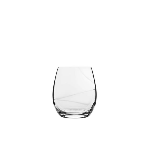 Luigi Bormioli Aero 13.5 oz Stemless Wine Glasses, 6 Count (Pack of 1), Clear