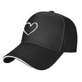 thumbnail image 3 of HEART Print Baseball Cap Adjustable Strap for Running Workouts and Outdoor Activities All Seasons,Made In USA,Adult One Size Fits All, 3 of 8