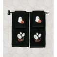 thumbnail image 3 of Serafina Home Halloween Bathroom Hand Towels Set of 2 – Cute Boo Ghost Design on Black Cotton - Decorative Bath or Kitchen Holiday Home Décor, 3 of 7