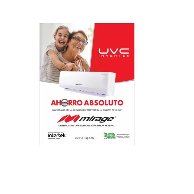 Mini Split Mirage Uvc Inverter FRIO - CALOR 12000 BTU 220v