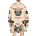 thumbnail image 2 of Wearable Oversized Blanket,Dog Mom Wearable Blanket Hoodie for Adults,Cozy Hooded Blankets with Super Pockets,Super Warm Fuzzy Pullover for Women & Men, 2 of 6