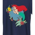 thumbnail image 3 of Disney Princess - Ariel And Flounder With Flowers -  Women's Short Sleeve Graphic T-Shirt, 3 of 5