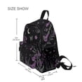 thumbnail image 3 of FORMRS School Backpack with Front Zippered Pocket 12" Student Travel Daypack, Gothic Floral Print, 3 of 6