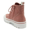 thumbnail image 2 of Lucky Brand Eisley Canyon Clay Coral Lace Up High Top Sneaker Combat Booties (Coral, 9), 2 of 6