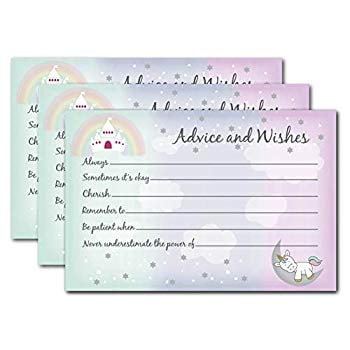 Unicorn Baby Shower Games For Girls 50 Advice Cards For Mommy With Rainbow Princess Castle Guest Book Alternative Ideas For Well Wishes And Predictions Pink Party Supplies And Decorations Walmart Com Unicorn Baby Shower Games For Girls 50 Advice Cards For Mommy With Rainbow Princess Castle Guest Book Alternative Ideas For Well Wishes And Predictions Pink Party Supplies And Decorations Walmart Com
