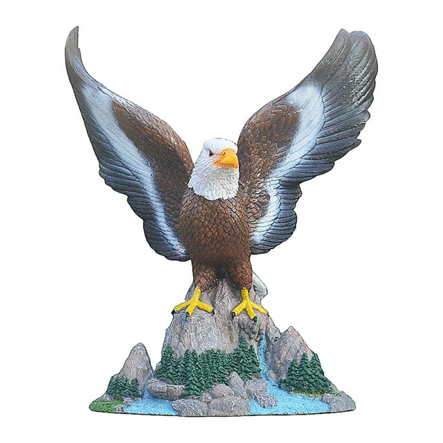 Estatua de águila, escultura de animal, adorno artificial decorativo, centro de mesa, decoración para estudio, estantería de granja