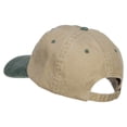 thumbnail image 3 of Jewish Star of David Embroidered Two Tone Cap - Khaki Green OSFM, 3 of 5
