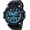 Blue, variant on Men's Digital Sports Watch, Military Waterproof Watches LED Screen Large Face Stopwatch Alarm Wristwatch