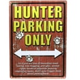 thumbnail image 3 of Green Supply 1520 Hunter Parking Tin Sign, 3 of 5